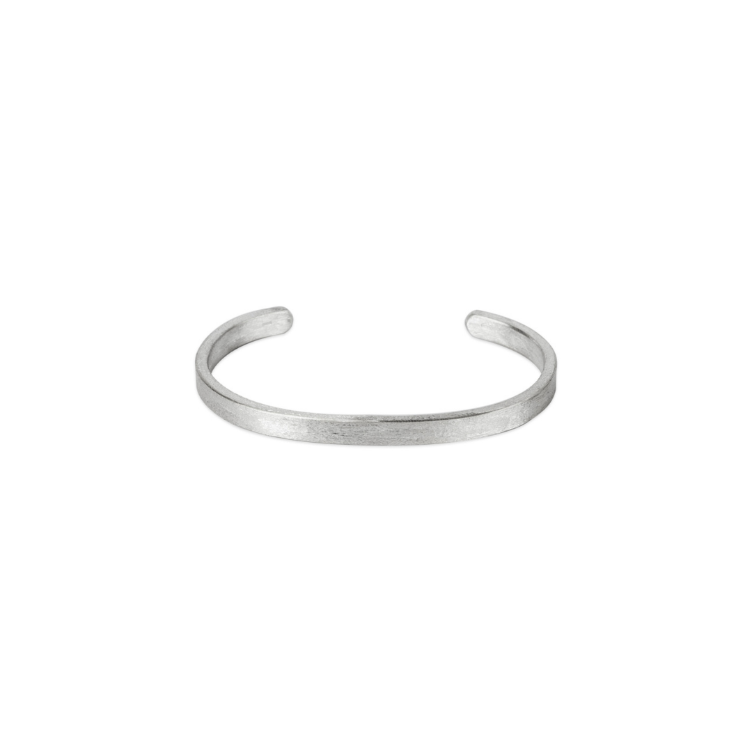 Artisan crafted Line cuff - White - Bleu Nomade Made in Italy following traditional jewelry techniques.