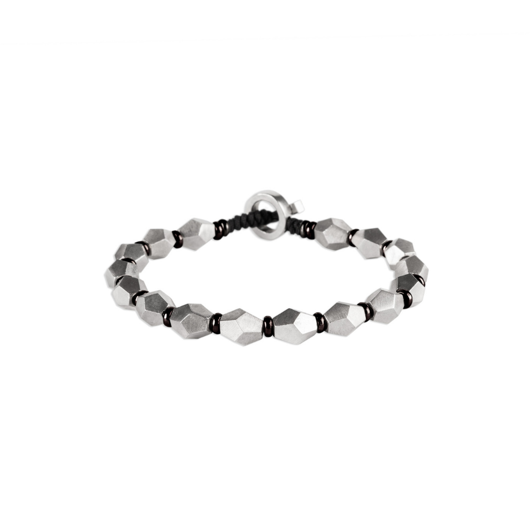 Men's luxury deals silver bracelet